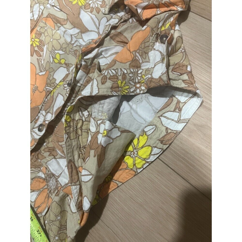 Current Air Sleeveless Utility Button Down Jumpsuit Womens Size XS Multi Boho - Picture 6 of 10